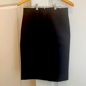 Jcrew black wool pencil skirt